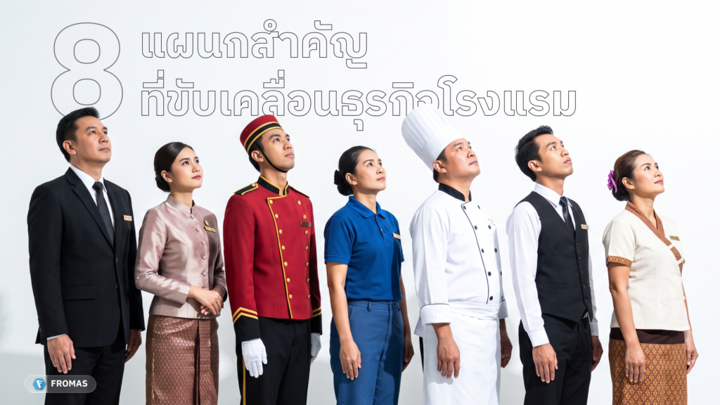 แผนกและตำแหน่งต่างๆในโรงแรม