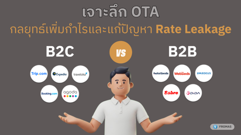 เจาะลึก OTA: เข้าใจความต่าง B2C vs B2B กลยุทธ์เพิ่มกำไรและวิธีแก้ปัญหา Rate Leakage